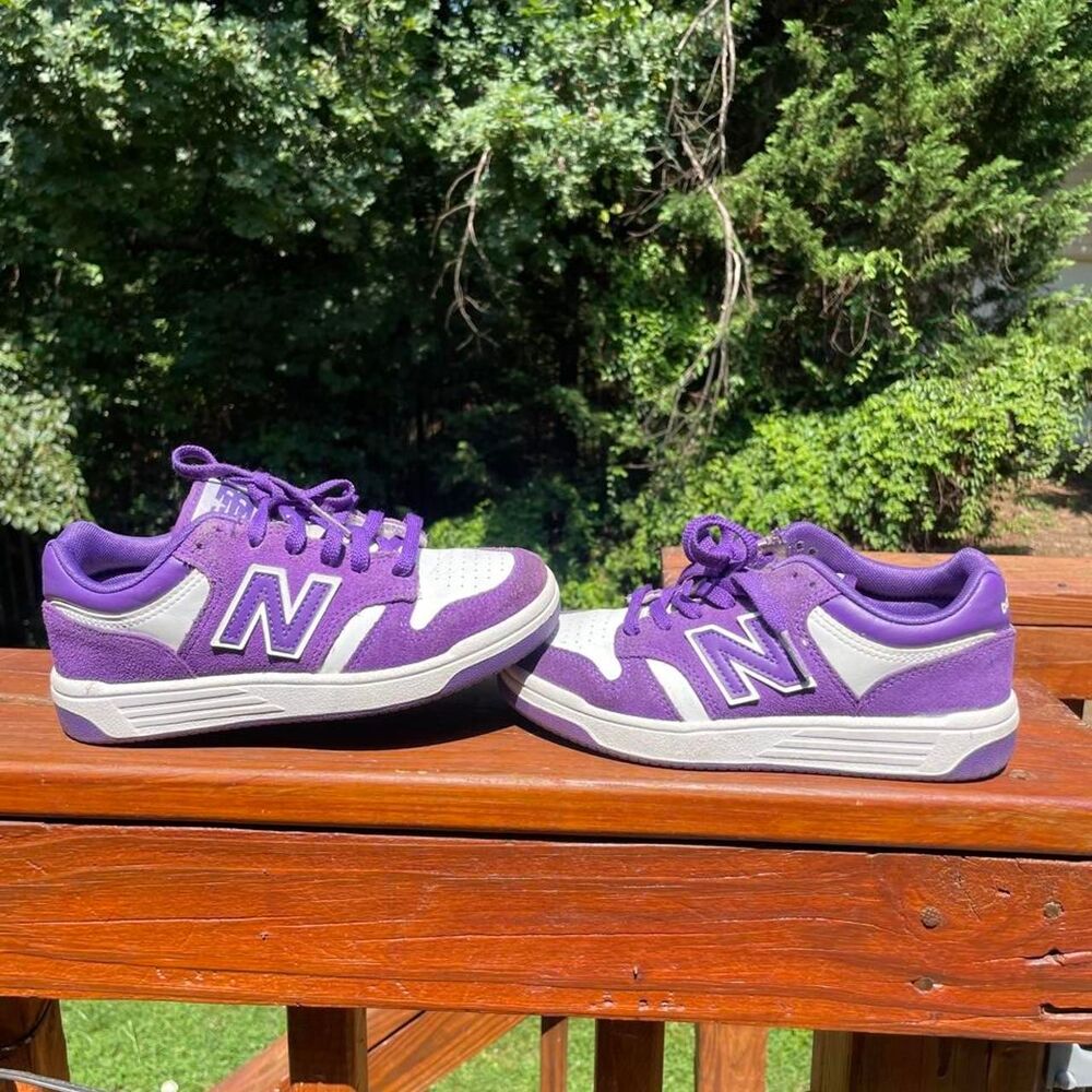 New Balance 480 Youth 1 Purple and White Unisex Running Sneakers